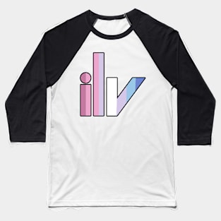 ilv Bigender Pride Baseball T-Shirt